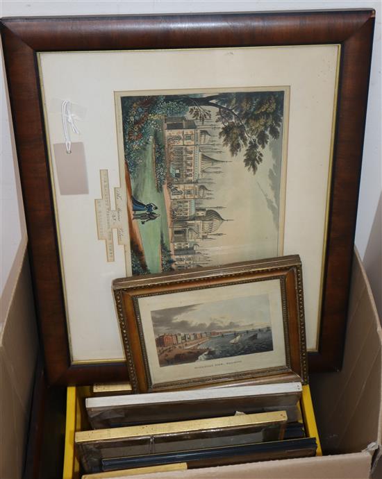 A group of Brighton prints, etchings etc.